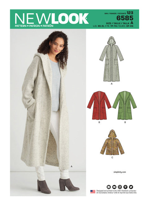 New Look Quilt Coat Pattern 6585