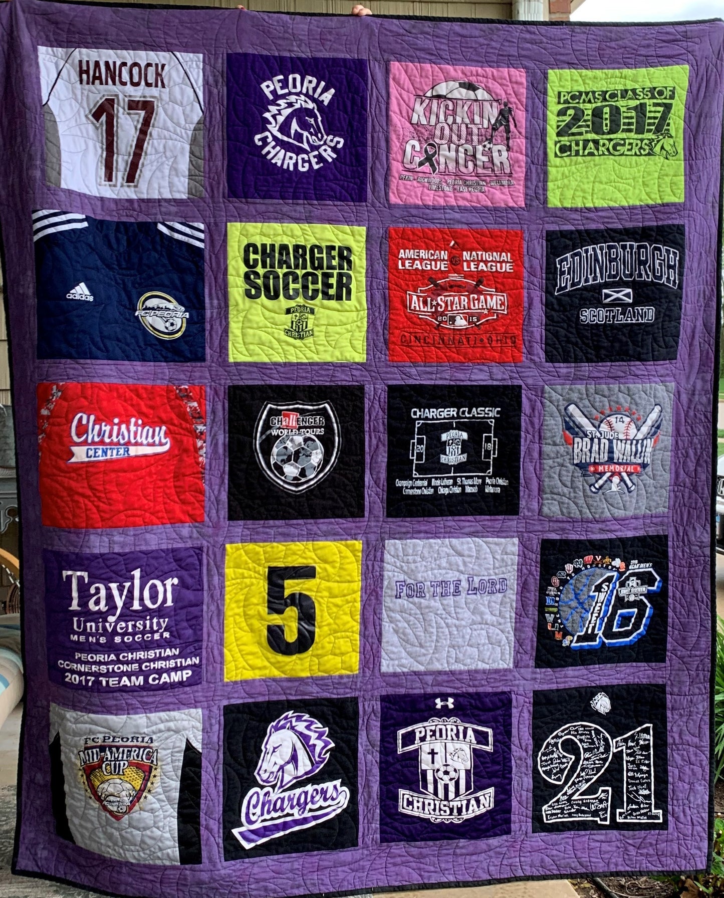Soccer Memories T-Shirt Quilt